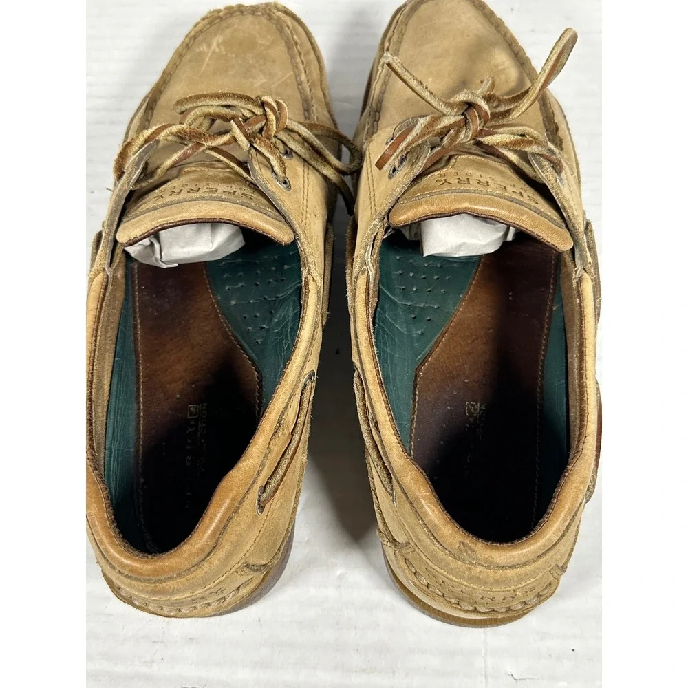 Sperry Top-Sider Mens 10.5M Tan Leather Boat Shoes Loafers 0764043